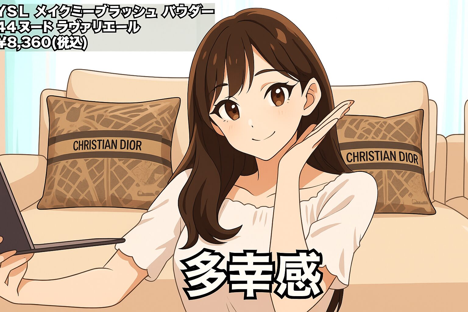 さっしー（指原莉乃）の反応どうなの？”YSL メイクミーブラッシュ パウダー / 44 ヌード ラヴァリエール”