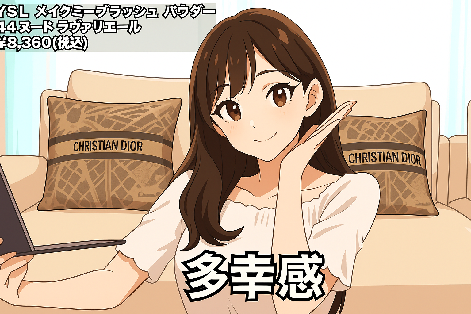 さっしー（指原莉乃）の反応どうなの？”YSL メイクミーブラッシュ パウダー / 44 ヌード ラヴァリエール”