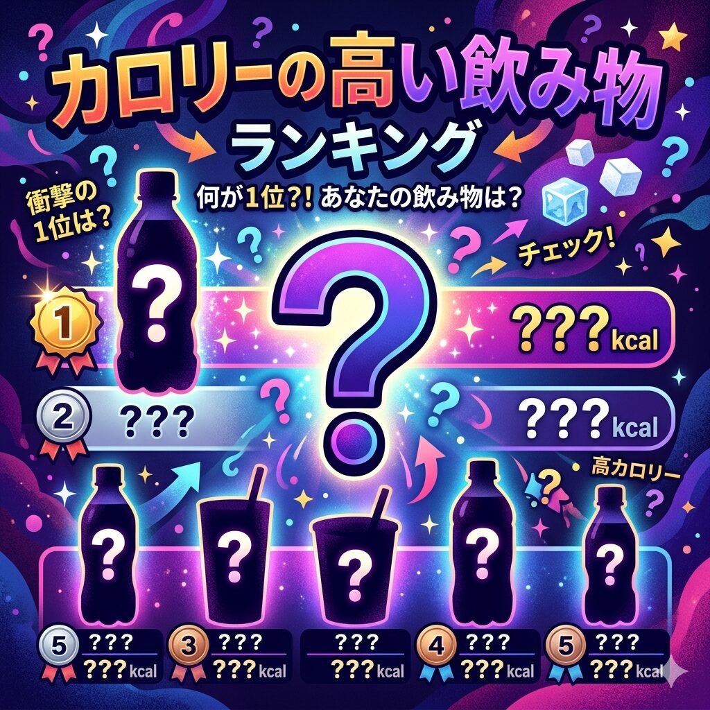 【注意！】カロリーの高い飲み物ランキングベスト5が気になる！