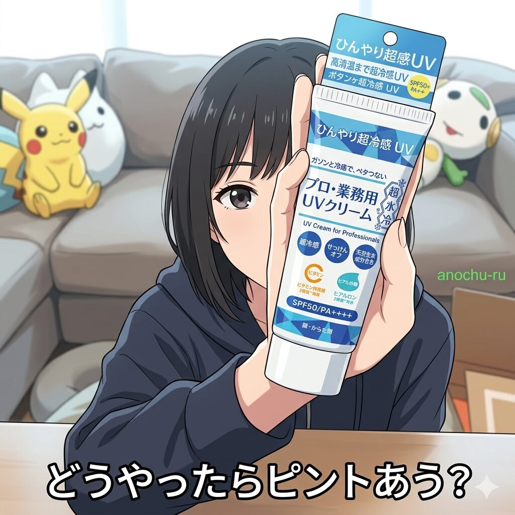 【これどう？】あのちゃん愛用の”プロ・業務用 UVクリーム超氷冷”って