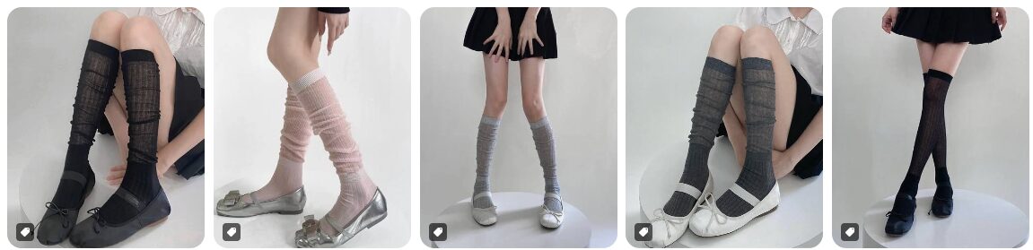 まとめ どうよ？”HALEY PESCA シースルー ルーズハイソックス”って