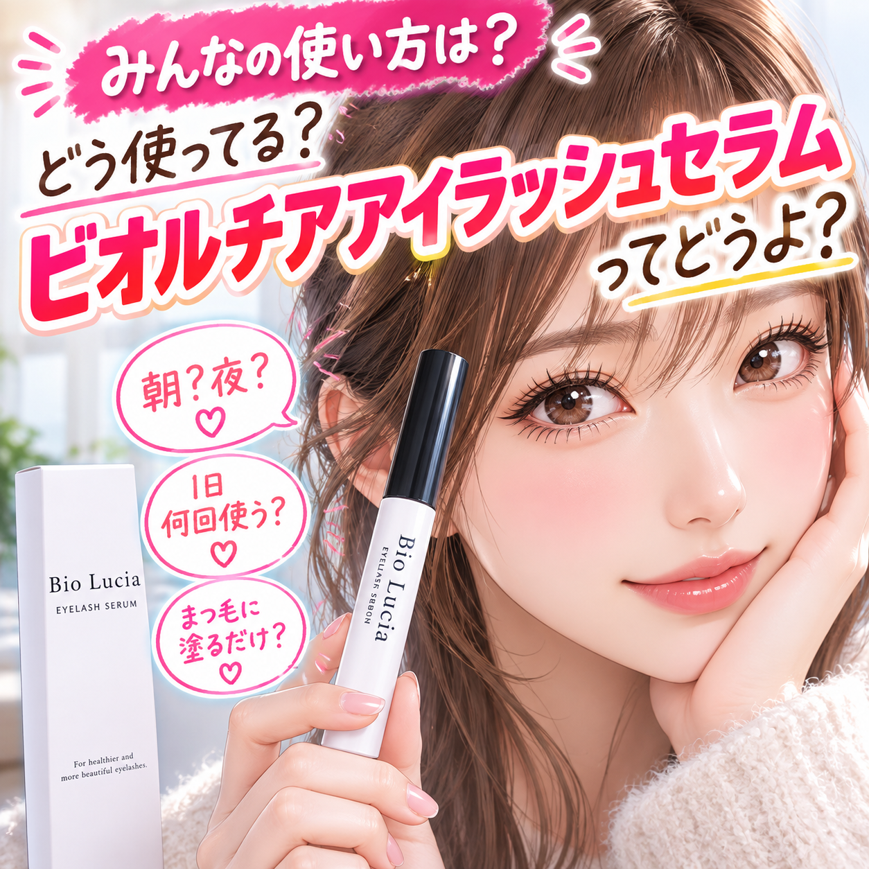 【みんなの使い方は？】どう使ってる？ビオルチアアイラッシュセラムってどうよ