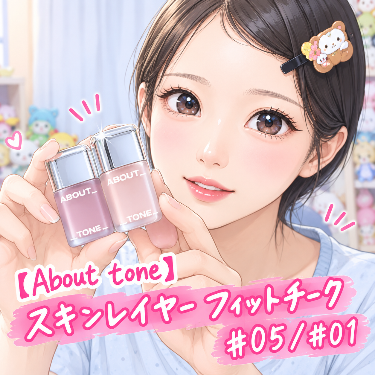 【むん！】あのちゃん愛用のリキッドチークはコレだ！ 〜ABOUT TONEのやつだ♡〜