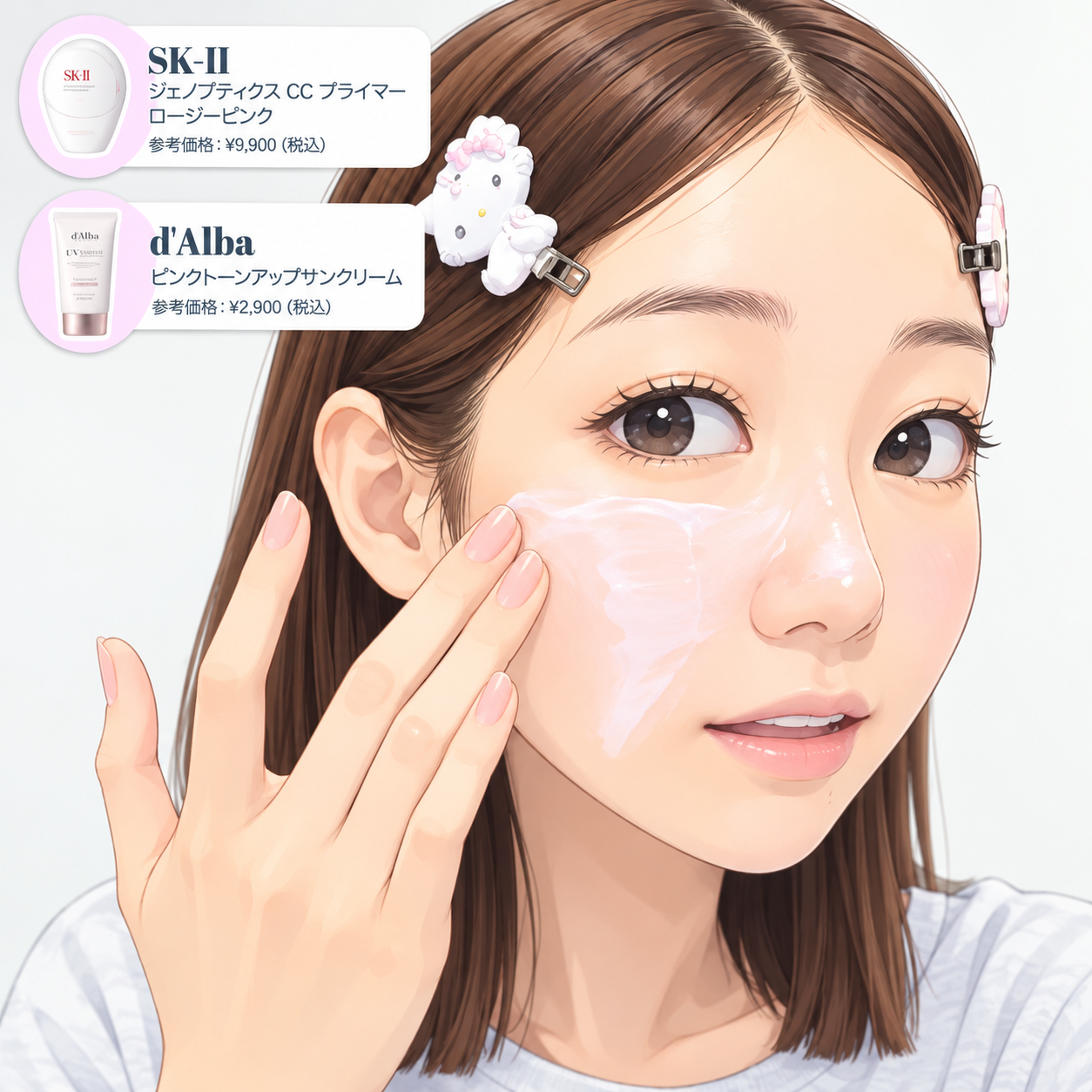 【ほぅ】ゆきりんの化粧下地の使い方が参考になる♪ 〜特殊な使い方をする理由に共感〜
